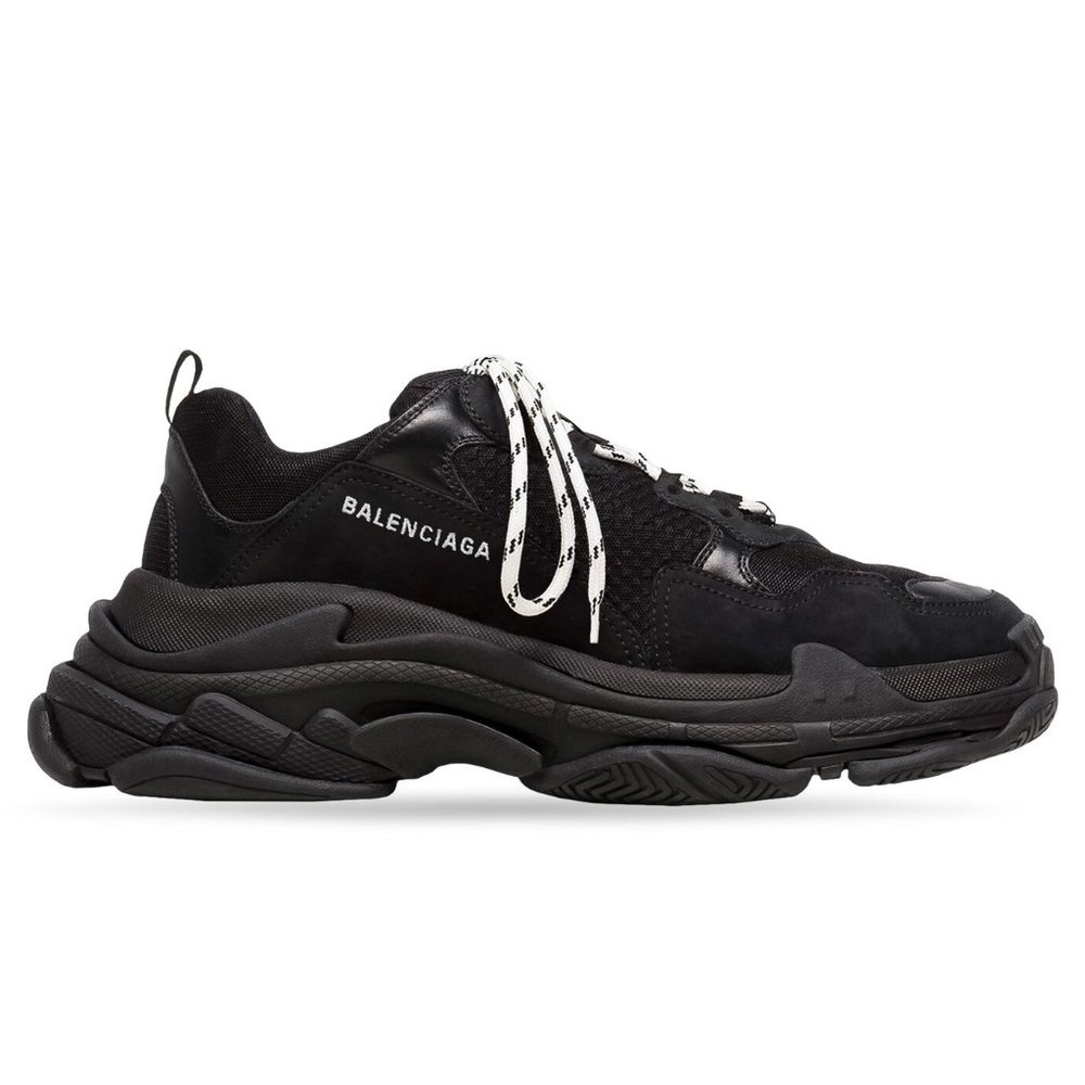 Balenciaga Black Triple S Sneakers 36